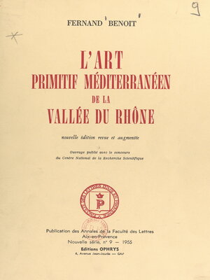 cover image of L'art primitif méditerranéen de la vallée du Rhône